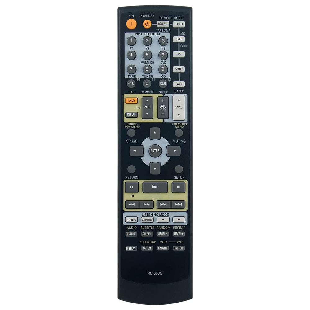 RC-608M Remote Control Replacement for Onkyo AV Receiver HT-R530 HT-S780